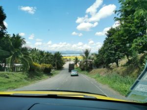 Weg nach Sixaola Straße in Panama